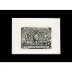 Description Milton 2S5F.1c 5¢ Second Issue Plate Proo Milton 2S5F.1c 5¢ Second Issue Plate Proof Gem