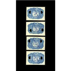Negative Essay Denomination Set in Blue Milton 2E5R.2c, Negative Essay Denomination Set in Blue Milt