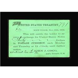 United States Treasury Permit To Purchase Postage Curre United States Treasury Permit To Purchase Po