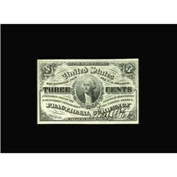 Fr. 1226 3¢ Third Issue Gem New. This neat little 3¢ be Fr. 1226 3¢ Third Issue Gem New.