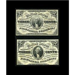 Fr. 1226SP Face and Fr. 1227SP Face 3¢ Third Issue Spec Fr. 1226SP Face and Fr. 1227SP Face 3¢ Third