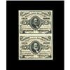 Fr. 1236 5¢ Third Issue Vertical Pair Superb Gem New. A Fr. 1236 5¢ Third Issue Vertical Pair Superb