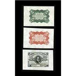 Fr. 1236/8SP 5¢ Third Issue Wide Margin Set Superb Gem Fr. 1236/8SP 5¢ Third Issue Wide Margin Set S