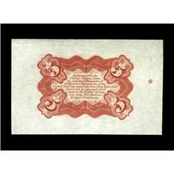 Fr. 1236SP 5c Third Issue Red Wide Margin Reverse Choic Fr. 1236SP 5c Third Issue Red Wide Margin Re