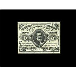 Fr. 1238 Milton 3R5.2f 5¢ Third Issue Inverted Back Sup Fr. 1238 Milton 3R5.2f 5¢ Third Issue Invert