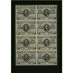 Fr. 1238 5¢ Third Issue Choice Block of Eight About New Fr. 1238 5¢ Third Issue Choice Block of Eigh