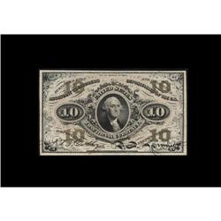 Fr. 1251 10c Third Issue Gem New. A perfect golden over Fr. 1251 10c Third Issue Gem New.