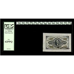 Fr. 1253SP 10c Third Issue Wide Margin Face PCGS New 62 Fr. 1253SP 10c Third Issue Wide Margin Face 