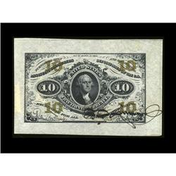 Fr. 1253SP Milton 3P10F.1a Ten Cent Third Issue Single- Fr. 1253SP Milton 3P10F.1a Ten Cent Third Is