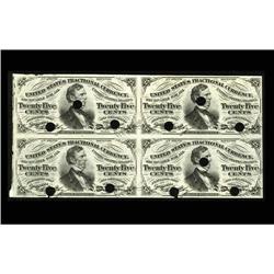 Milton 3E25F.2g 25¢ Third Issue Experimental Block of F Milton 3E25F.2g 25¢ Third Issue Experimental