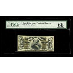 Fr. 1324 50c Third Issue Spinner PMG Gem Uncirculated 6 Fr. 1324 50c Third Issue Spinner PMG Gem Unc