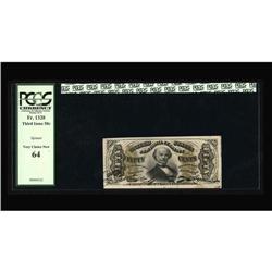Fr. 1328 50¢ Third Issue Spinner PCGS Very Choice New 6 Fr. 1328 50¢ Third Issue Spinner PCGS Very C