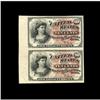 Image 1 : Fr. 1257 Milton 4R10.1 10¢ Fourth Issue Vertical Pair V Fr. 1257 Milton 4R10.1 10¢ Fourth Issue Vert