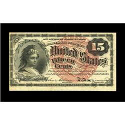 Fr. 1267 15¢ Fourth Issue About New. The huge bottom ma Fr. 1267 15¢ Fourth Issue About New.