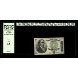 Fr. 1379 50c Fourth Issue Dexter PCGS New 62. This Dex Fr. 1379 50c Fourth Issue Dexter PCGS New 62.
