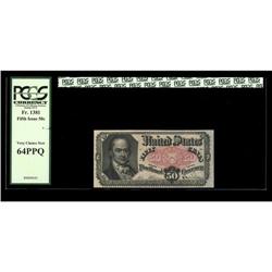Fr. 1381 50c Fifth Issue PCGS Very Choice New 64PPQ. Ma Fr. 1381 50c Fifth Issue PCGS Very Choice Ne