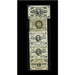 A Quintette of Higher Grade Fractional Notes. A Quintette of Higher Grade Fractional Notes.