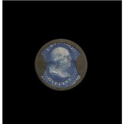 HB-49 EP-6a 1¢ Joseph L. Bates Fancygoods CH AU HB-49 EP-6a 1¢ Joseph L. Bates Fancygoods Choice Abo