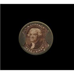 HB-132 EP-79 5¢ J. Gault Ribbed Frame About New. HB-132 EP-79 5¢ J. Gault Ribbed Frame About New.