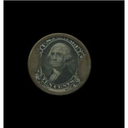 HB-134 EP-117 10¢ J. Gault Ribbed Frame About New. HB-134 EP-117 10¢ J. Gault Ribbed Frame About New