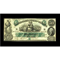 T6 $50 1861. Excellent inks and paper quality Ch CU T6 $50 1861.