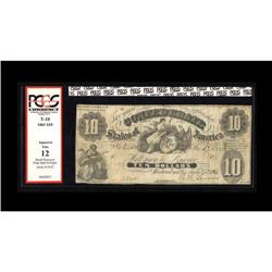 T10 $10 1861. PCGS Apparent Fine 12 T10 $10 1861.