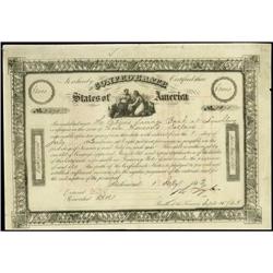 Ball 27 Cr. 14 $3000 1861 Bond Very Fine. Ball 27 Cr. 14 $3000 1861 Bond Very Fine.