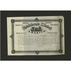 Ball 342 Cr. 161 $1000 1861 Bond Extremely Fine. A slav Ball 342 Cr. 161 No Denomination 1864 Bond F