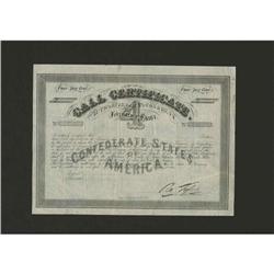 Ball 355 Cr. 159 No Denomination 1864 Call Certificate Ball 355 Cr. 159 No Denomination 1864 Four Pe