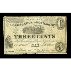 Montgomery, AL- Corporation of Montgomery 3¢ Aug. 5, 18 Montgomery, AL- Corporation of Montgomery