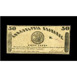 Arkadelphia, AR- Arkadelphia Exchange 50¢ June 12, 1862 Arkadelphia, AR- Arkadelphia Exchange