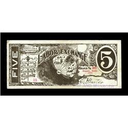 Aspen, CO- Labor Exchange $5 1896A truly great piece, a Aspen, CO- Labor Exchange