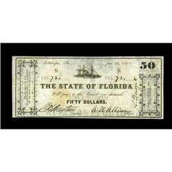 Tallahassee, FL- State of Florida $50 Jan. 1, 1865 Cr. Tallahassee, FL- State of Florida