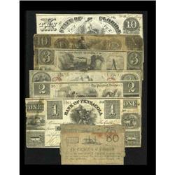 Eight Florida Obsoletes.Jacksonville, FL- Bank of Jacks Eight Florida Obsoletes.