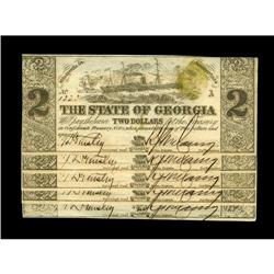 Milledgeville, GA- State of Georgia $2 Jan. 1, 1864 Cr. Milledgeville, GA- State of Georgia