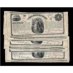 Topeka, KS- Union Military Scrip $1 Whitfield 421 June Topeka, KS- Union Military Scrip