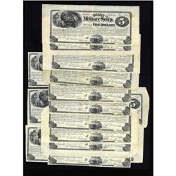 Topeka, KS- Union Military Scrip $5 Whitfield 422 June Topeka, KS- Union Military Scrip