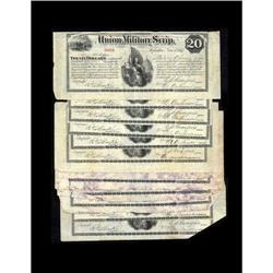 Topeka, KS- Union Military Scrip $20 Whitfield 424 June Topeka, KS- Union Military Scrip