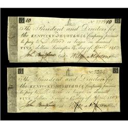 Lexington, KY- Kentucky Insurance Company$5 (2) April 1 Lexington, KY- Kentucky Insurance Company