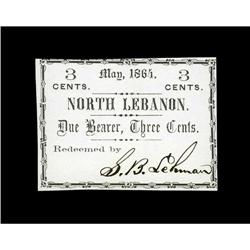 North Lebanon, ME- S.B. Lehman 3¢ May 1864 Wait UNLA ve North Lebanon, ME- S.B. Lehman