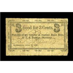 Marblehead, MA- B. Epson, Jr. 3¢ April 18, 1864A second Marblehead, MA- B. Epson, Jr.