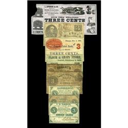 Massachusetts 3¢ Scrip. Massachusetts 3¢ Scrip.