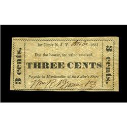 New Jersey- 1st Reg''t N.J.V. 3¢ Nov. 30, 1861 Keller N New Jersey- 1st Reg't N.J.V.