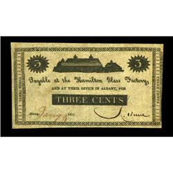 Albany, NY- Hamilton Glass Factory 3¢ Jan. 9, 1815 Harr Albany, NY- Hamilton Glass Factory