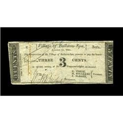 Ballston Spa, NY- Village of Ballston Spa 3¢ Aug. 1, 18 Ballston Spa, NY- Village of Ballston Spa