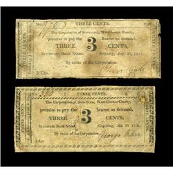 Sing Sing, NY- Corporation of Sing Sing 3¢ (2) Aug. 25, Sing Sing, NY- Corporation of Sing Sing