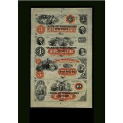 Washington, NC- Bank of Washington $3-4-5-10 G4a-G8a-G1 Washington, NC- Bank of Washington