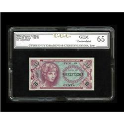 Series 651 10¢ CGC Gem Uncirculated 65. Series 651 10¢ CGC Gem Uncirculated 65.