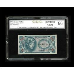 Series 651 25¢ CGC Gem 66. Series 651 25¢ CGC Superb Gem Uncirculated 66.