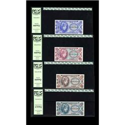Series 651 PCGS Gem New 66PPQ 5, 10, 25, 50 Cent Notes Series 651 PCGS Gem New 66PPQ or Better Set o